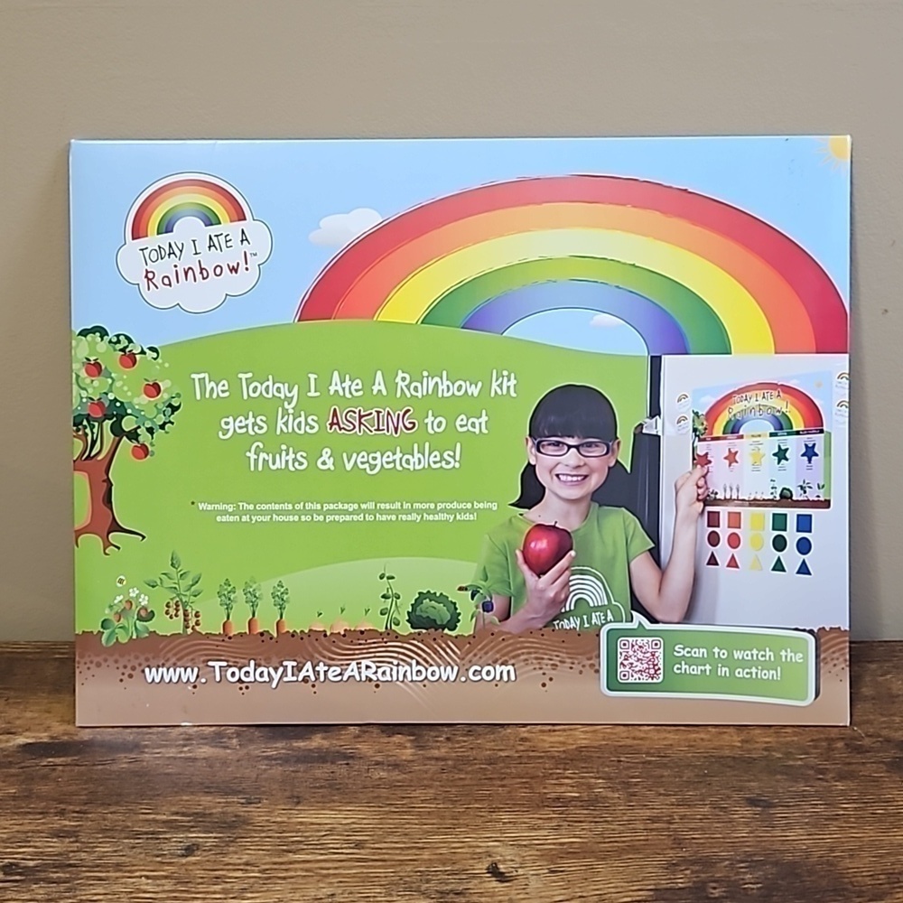 Today I Ate A Rainbow Magnetic Chart With Magnets And Book Kit NWOT